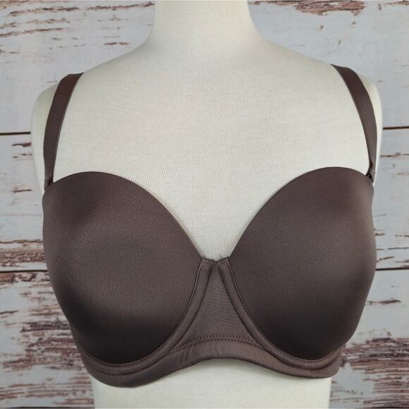 Wacoal Red Carpet™ Strapless Underwire Bra Brown Size 34DDD - Picture 1 of 8